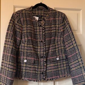 Kate Spade Plaid Tweed Jacket